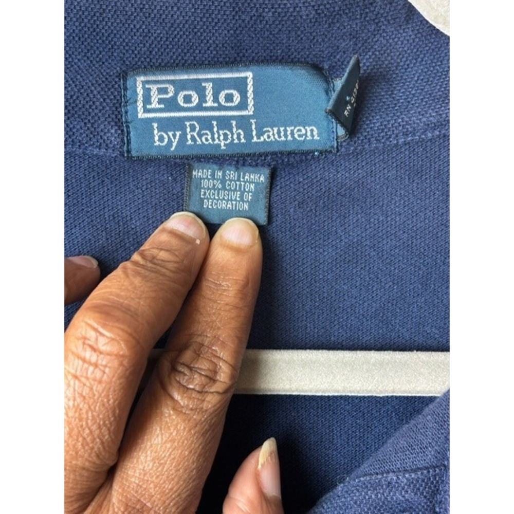 Polo by Ralph Lauren Blue Tall Polo Shirt 4XLT Menswear Work Plus Size Relaxed - Picture 3 of 6